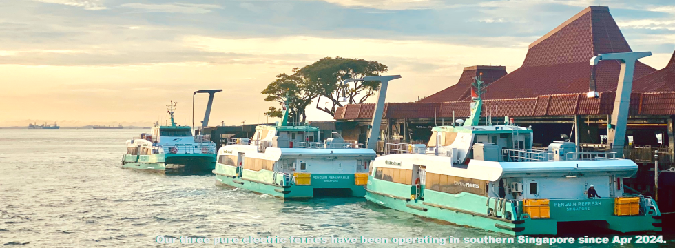 Pure electric ferries and rapid DC chargers for Singapore